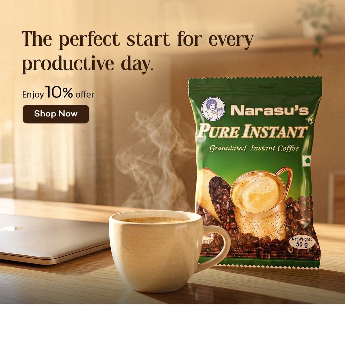 Pure Instant Granulated Coffee (10% Offer Promo)