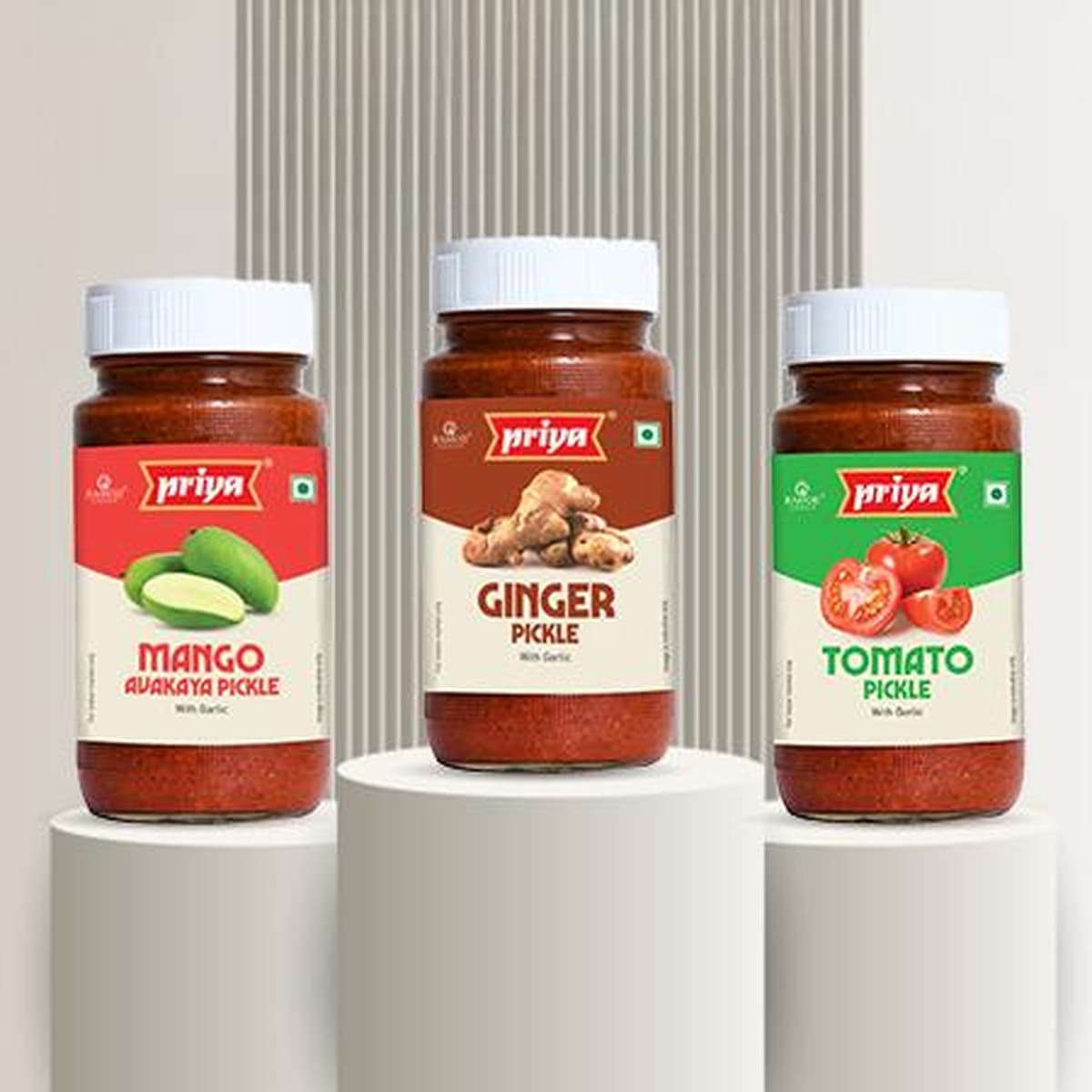 Mango Avakaya/Ginger/Tomato Pickle Range (multiple items)