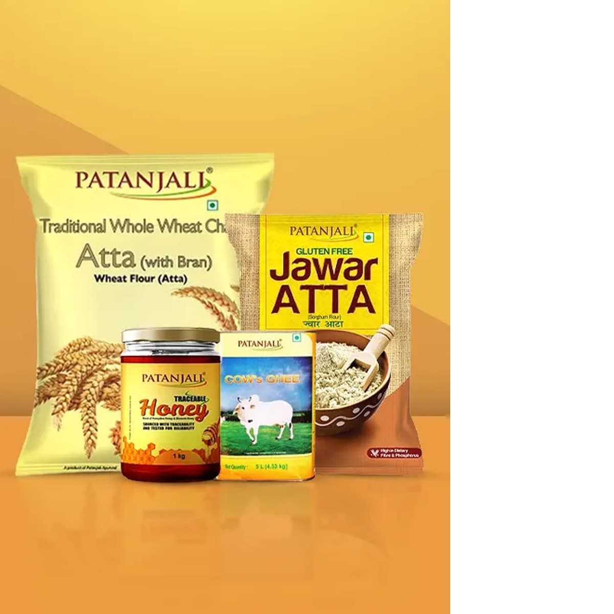 Traditional Whole Wheat Atta/Jowar Atta/Honey/Ghee Range (multiple items)