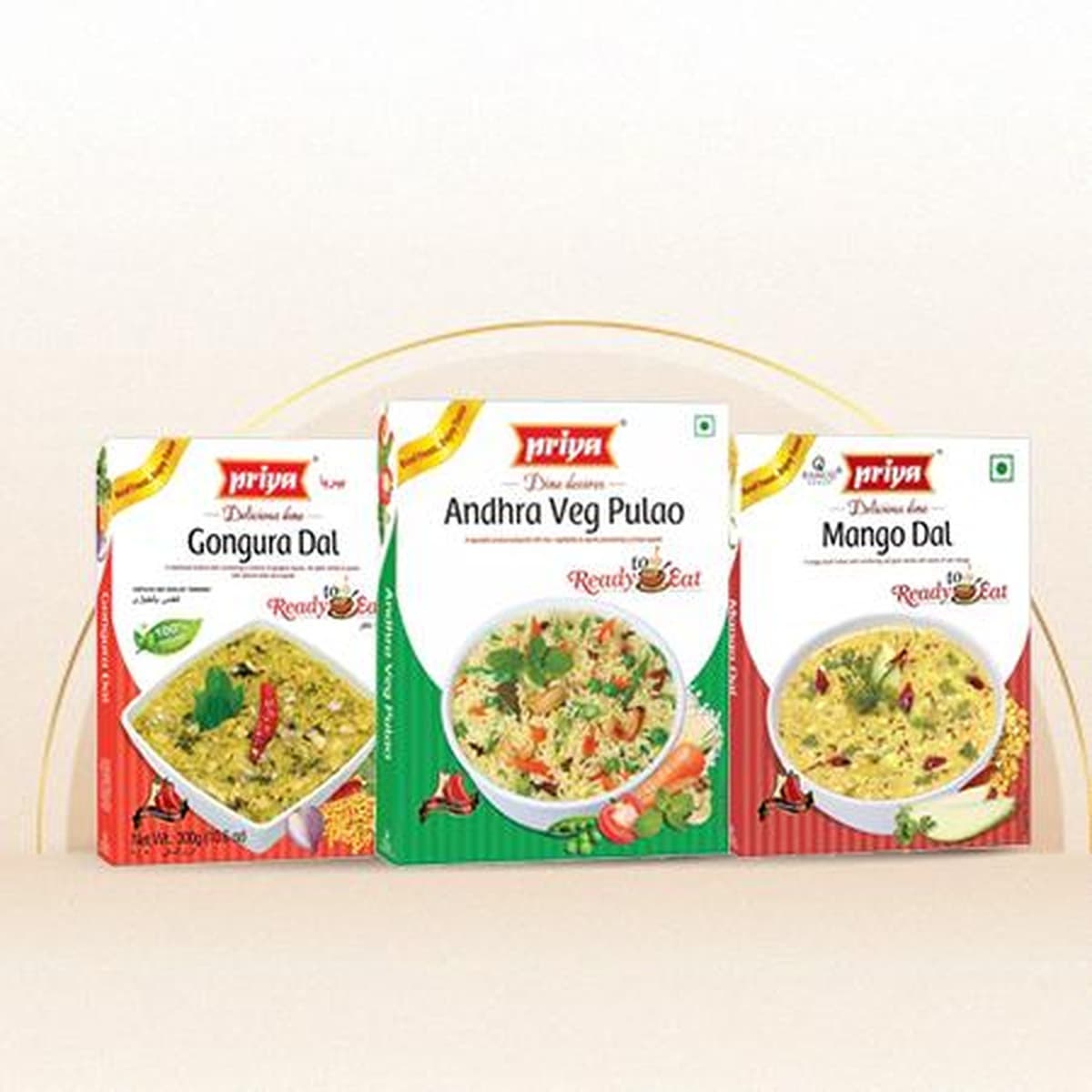 Gongura Dal/Andhra Veg Pulao/Mango Dal Ready to Eat Range (multiple items)