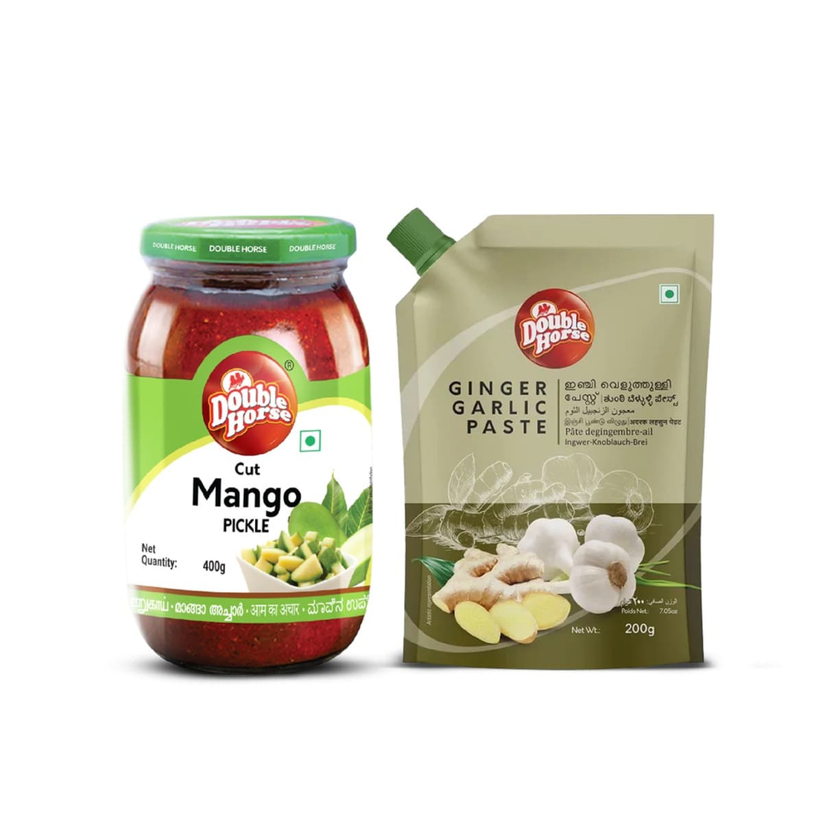 Cut Mango Pickle / Ginger Garlic Paste (multiple items)