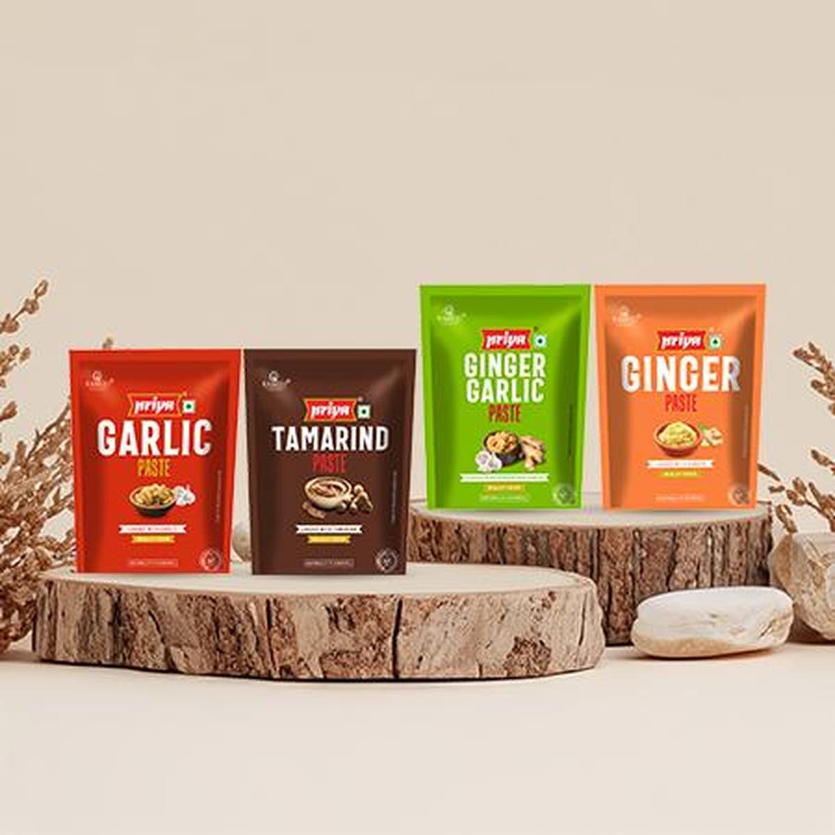 Garlic/Tamarind/Ginger Garlic/Ginger Paste Range (multiple items)
