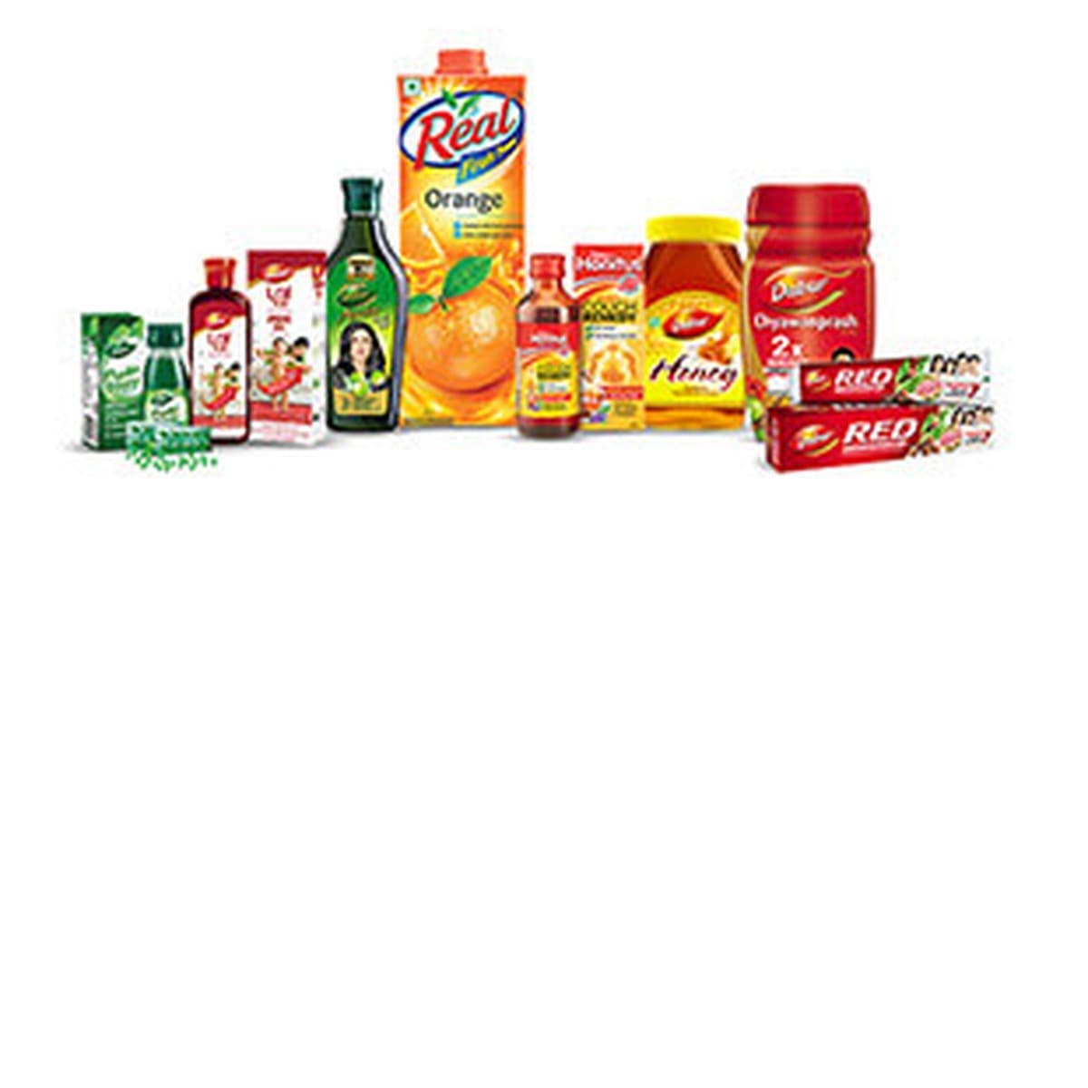Real Orange Juice/Honey/Chyawanprash/Red Toothpaste Range (multiple items)