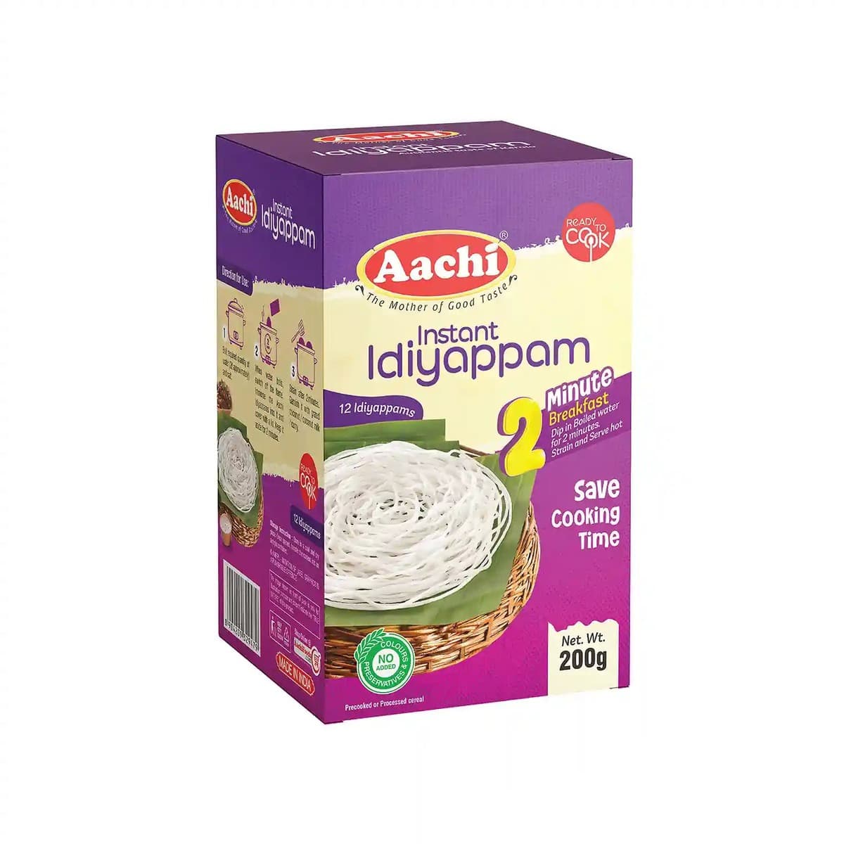 Instant Idiyappam (2 Minute)