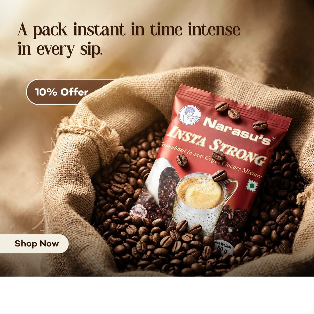 Insta Strong Instant Coffee (10% Offer Promo)